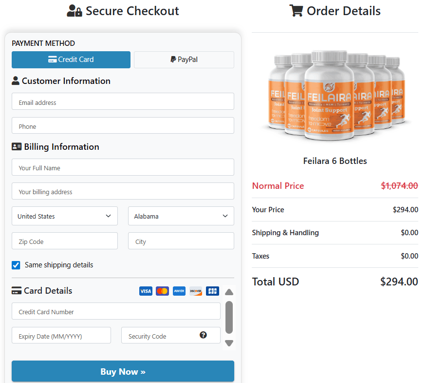 Feilaira-Secure-Checkout